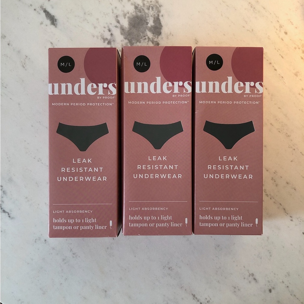 Unders Leak Resistant Underwear - Black